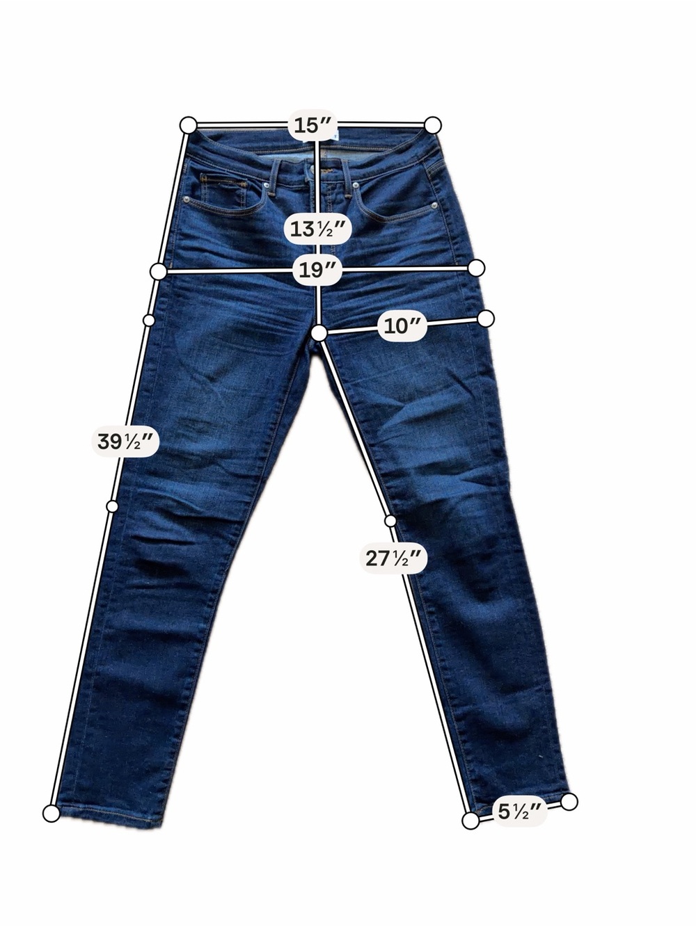 LOFT Women's Dark Blue Skinny Jeans